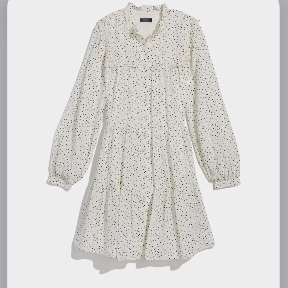 Vineyard Vines - Ruffle Tiered Shirtdress. Size small.